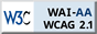 遵守2A级无障碍图示，万维网联盟（W3C）- 无障碍网页倡议（WAI） Web Content Accessibility Guidelines 2.1